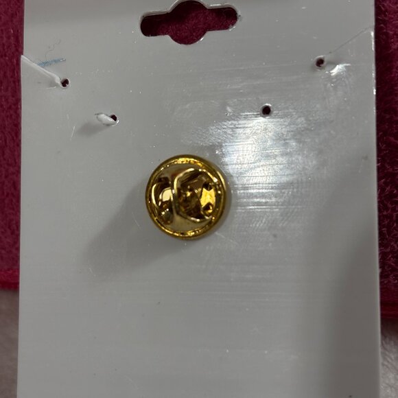 Blue Zircon and rhinestone Guardian Angel Pendant Tie Tack Pin Vtg NWOT - Picture 6 of 6